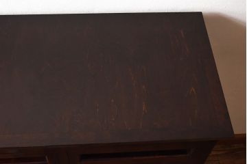 中古　松本民芸家具　503型　直線のデザインが目を引く整理箪笥(引き出し、衣装箪笥、チェスト)(定価約28万円)(2)