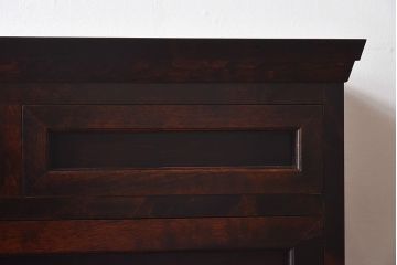 中古　松本民芸家具　503型　直線のデザインが目を引く整理箪笥(引き出し、衣装箪笥、チェスト)(定価約28万円)(2)