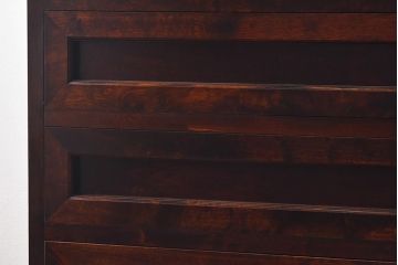 中古　松本民芸家具　503型　直線のデザインが目を引く整理箪笥(引き出し、衣装箪笥、チェスト)(定価約28万円)(2)