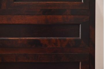 中古　松本民芸家具　503型　直線のデザインが目を引く整理箪笥(引き出し、衣装箪笥、チェスト)(定価約28万円)(2)