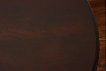 中古　北海道民芸家具　HM472シリーズ　シックな円形テーブル(定価約23万円)
