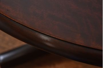 中古　北海道民芸家具　HM472シリーズ　シックな円形テーブル(定価約23万円)