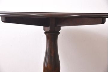 中古　北海道民芸家具　HM472シリーズ　シックな円形テーブル(定価約23万円)