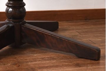 中古　北海道民芸家具　HM472シリーズ　シックな円形テーブル(定価約23万円)