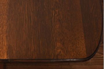 アンティーク家具　イギリスアンティーク　重厚感のあるオーク材製バタフライテーブル(ダイニングテーブル)