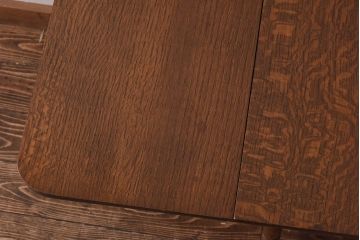 ヴィンテージ家具　イギリス　ビンテージ　オーク材　小振りのゲートレッグテーブル(バタフライテーブル、エクステンションテーブル、サイドテーブル)