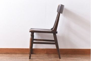 中古　柏木工　ウィルダネス(WILDERNESS)シリーズ　K132　サイドチェア(ダイニングチェア、椅子)(2)