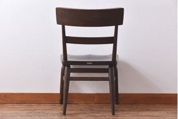 中古　柏木工　ウィルダネス(WILDERNESS)シリーズ　K132　サイドチェア(ダイニングチェア、椅子)(2)
