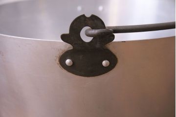 アンティーク雑貨　イギリスビンテージ　SWAN BRAND(スワンブランド)　アルミプリザーブパン(ジャムパン、鍋、バケツ)