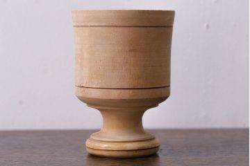 アンティーク雑貨　イギリス製　木のそのままの風合いが魅力のスパイスマッシャー(すり鉢)