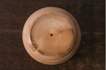 アンティーク雑貨　イギリス製　木のそのままの風合いが魅力のスパイスマッシャー(すり鉢)