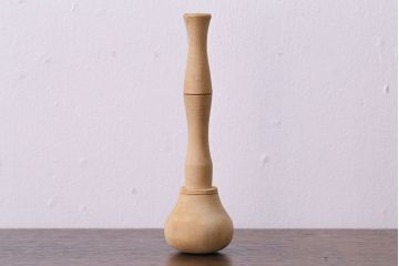 アンティーク雑貨　イギリス製　木のそのままの風合いが魅力のスパイスマッシャー(すり鉢)