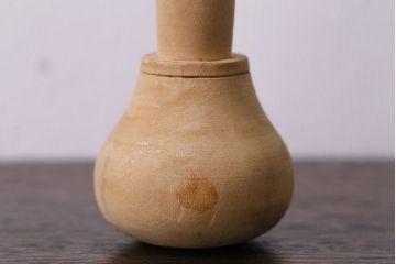 アンティーク雑貨　イギリス製　木のそのままの風合いが魅力のスパイスマッシャー(すり鉢)