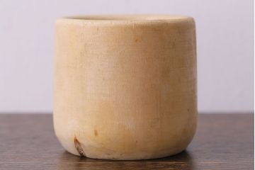 アンティーク雑貨　イギリス製　ぽってりとしたフォルムが愛らしい木製スパイスマッシャー(すり鉢)