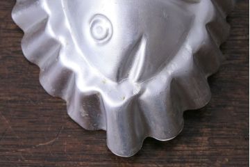 アンティーク雑貨　イギリス製　English Ironstone 魚の形のチョコレートモールド(ゼリーモールド、型、ディスプレイ)