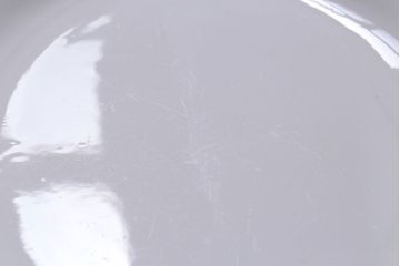 アンティーク雑貨　イギリス製　IRONSTONE　ワインレッドの縁がアクセントのオーバルプレート(長皿)