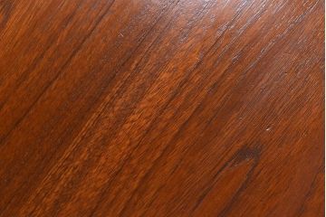 北欧家具　チーク材　曲線のフォルムが珍しいデスク(平机、在宅ワーク、在宅用ワークデスク、カウンターテーブル)