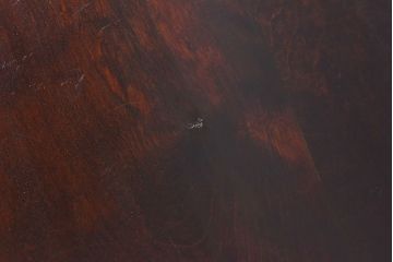 中古　絶版品!　北海道民芸家具　#440　便利な収納ポケットが付いたマガジン卓(サイドキャビネット、サイドテーブル、電話台)