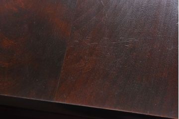 中古　絶版品!　北海道民芸家具　#440　便利な収納ポケットが付いたマガジン卓(サイドキャビネット、サイドテーブル、電話台)