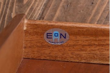 ヴィンテージ家具　北欧ビンテージ　チーク材　丸い取っ手がユニークなチェスト(サイドチェスト、引き出し、ドロワー)