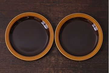 イギリスビンテージ　HORNSEA(ホーンジー) BRONTE(ブロンテ) サイドプレート(ケーキプレート、平皿)2枚セット(1)
