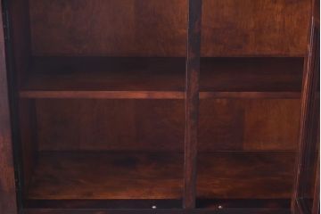 中古美品　松本民芸家具　C型食器棚(カップボード、飾り棚、収納棚、キャビネット)(定価約66万円)
