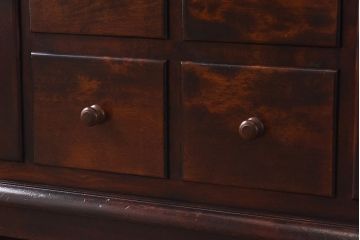 中古美品　松本民芸家具　C型食器棚(カップボード、飾り棚、収納棚、キャビネット)(定価約66万円)