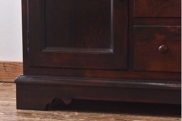 中古美品　松本民芸家具　C型食器棚(カップボード、飾り棚、収納棚、キャビネット)(定価約66万円)