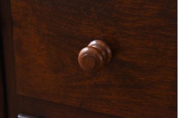 中古美品　松本民芸家具　C型食器棚(カップボード、飾り棚、収納棚、キャビネット)(定価約66万円)