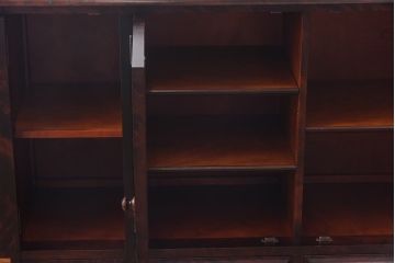 中古　北海道民芸家具　#138　落ち着いた色味のサイドボード(収納棚、戸棚)