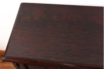 中古　北海道民芸家具　#138　落ち着いた色味のサイドボード(収納棚、戸棚)