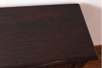 中古　北海道民芸家具　#138　落ち着いた色味のサイドボード(収納棚、戸棚)