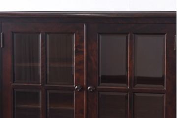 中古　北海道民芸家具　#138　落ち着いた色味のサイドボード(収納棚、戸棚)