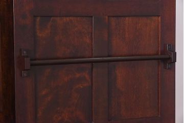 中古　松本民芸家具　シックで上質なワードローブ(衣装箪笥、収納棚)(定価約52万円)