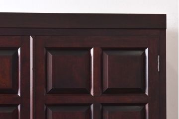 中古　松本民芸家具　シックで上質なワードローブ(衣装箪笥、収納棚)(定価約52万円)