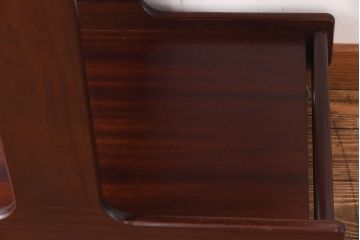 アンティーク雑貨　北欧ビンテージ　チーク材　シンプルなフォルムのトロリー(キッチンワゴン、サイドテーブル、花台)