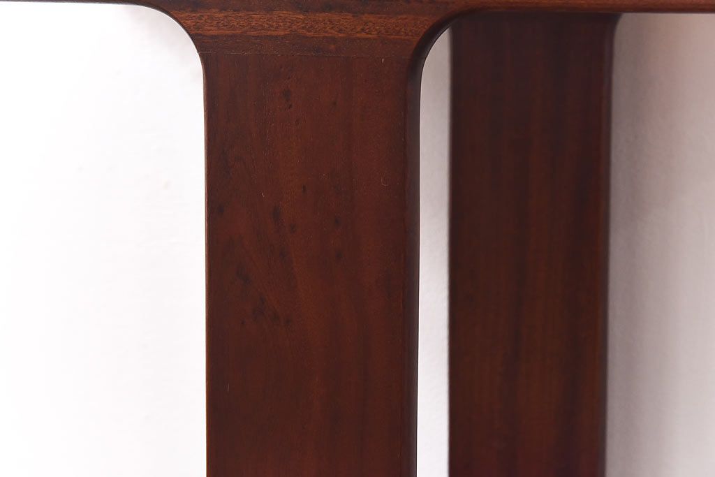 アンティーク雑貨　北欧ビンテージ　チーク材　シンプルなフォルムのトロリー(キッチンワゴン、サイドテーブル、花台)