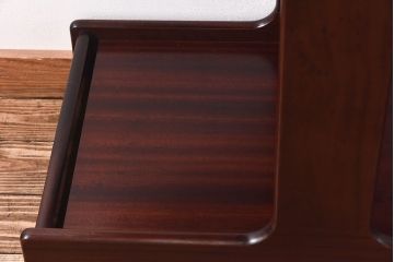 アンティーク雑貨　北欧ビンテージ　チーク材　シンプルなフォルムのトロリー(キッチンワゴン、サイドテーブル、花台)