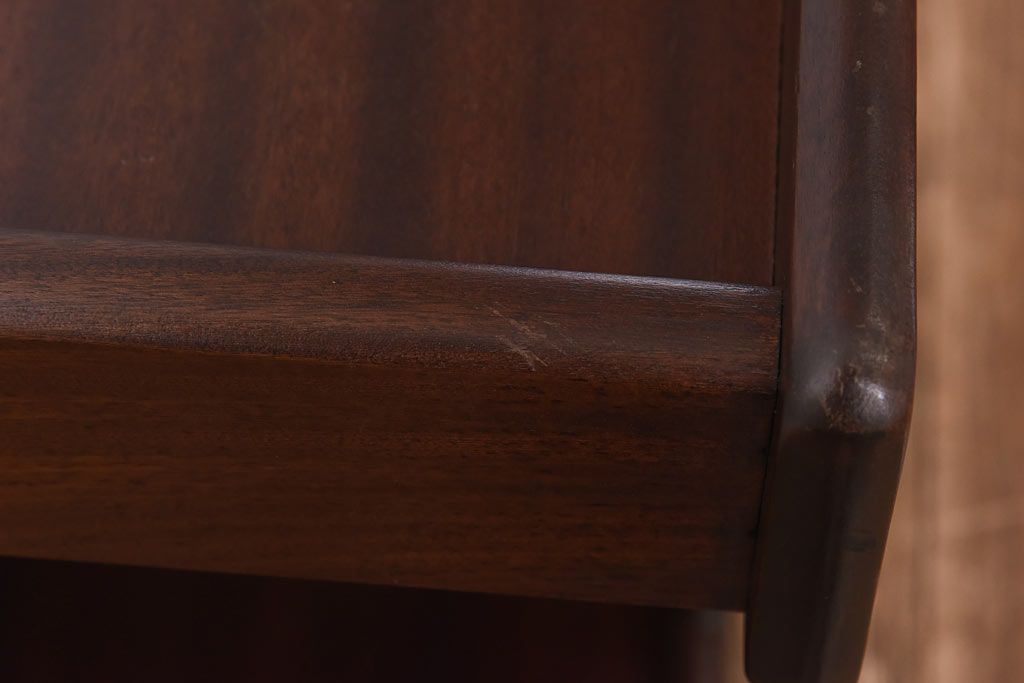 アンティーク雑貨　北欧ビンテージ　チーク材　シンプルなフォルムのトロリー(キッチンワゴン、サイドテーブル、花台)