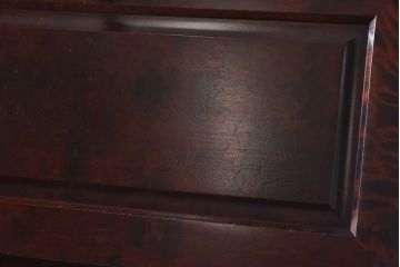 中古　北海道民芸家具　シンプルなデザインのライティングビューロー(簿記机、在宅ワーク、在宅用デスク)