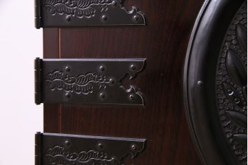 中古　門間箪笥店　八重樫仙台タンス　八重樫榮吉作　竹に雀　小箪笥(引き出し)(定価約120万円)