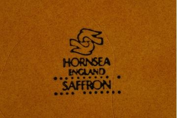 アンティーク雑貨　イギリスビンテージ　HORNSEA(ホーンジー)　SAFFRON(サフラン)シリーズ　ティーキャニスター(保存容器、ジャー)2個セット