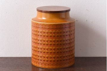 アンティーク雑貨　イギリスビンテージ　HORNSEA(ホーンジー)　SAFFRON(サフラン)シリーズ　キャニスター(保存容器、ジャー)