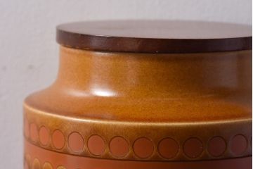アンティーク雑貨　イギリスビンテージ　HORNSEA(ホーンジー)　SAFFRON(サフラン)シリーズ　キャニスター(保存容器、ジャー)