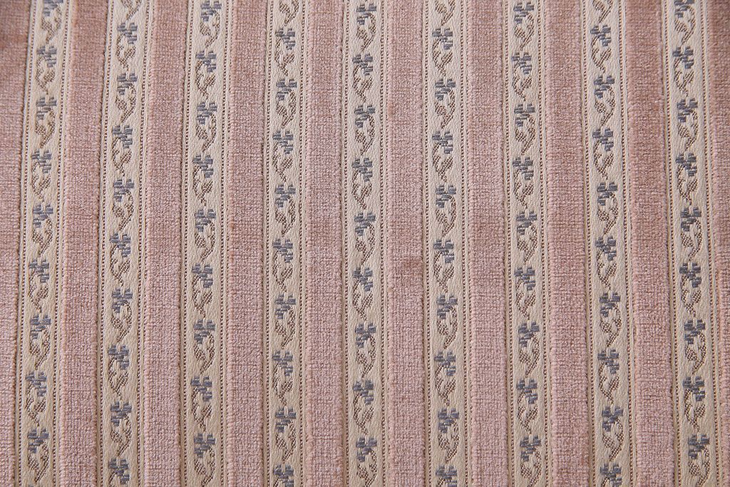 中古　イタリア家具　クラシカルなデザインの布張りダイニングチェア(椅子、ワークチェア)(2)