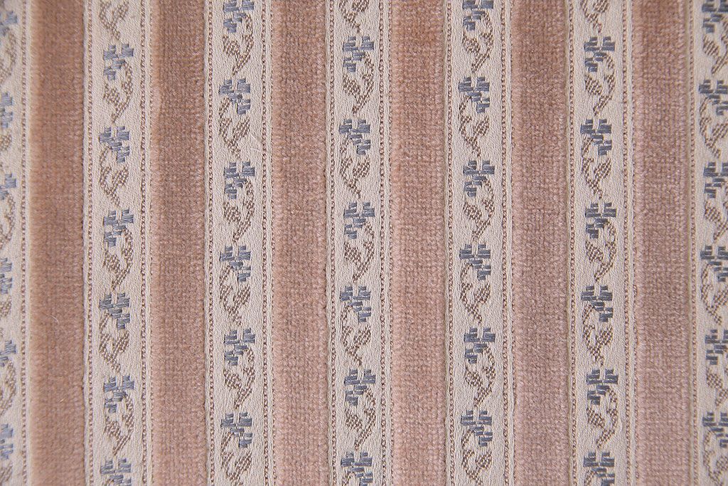 中古　イタリア家具　クラシカルなデザインの布張りダイニングチェア(椅子、ワークチェア)(2)