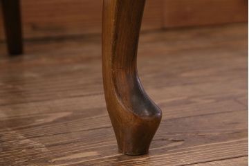 中古　イタリア家具　クラシカルなデザインの布張りダイニングチェア(椅子、ワークチェア)(2)