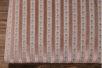 中古　イタリア家具　クラシカルなデザインの布張りダイニングチェア(椅子、ワークチェア)(3)