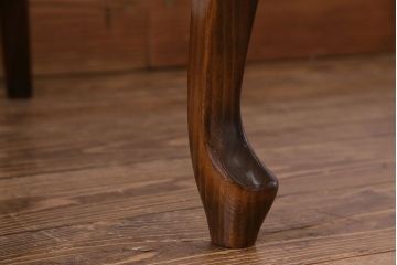 中古　イタリア家具　クラシカルなデザインの布張りダイニングチェア(椅子、ワークチェア)(3)