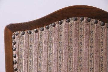 中古　イタリア家具　座り心地のいいクッションシートのダイニングチェア(椅子、ワークチェア)(1)